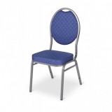 Chaise de réception Herman bleue