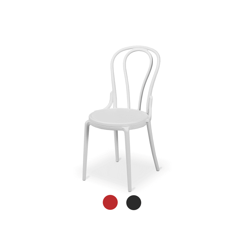 Chaise de bistrot MONET blanc