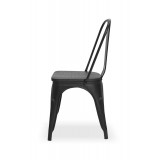Chaises Cafe Paris inspirées de TOLIX avec assise en bois