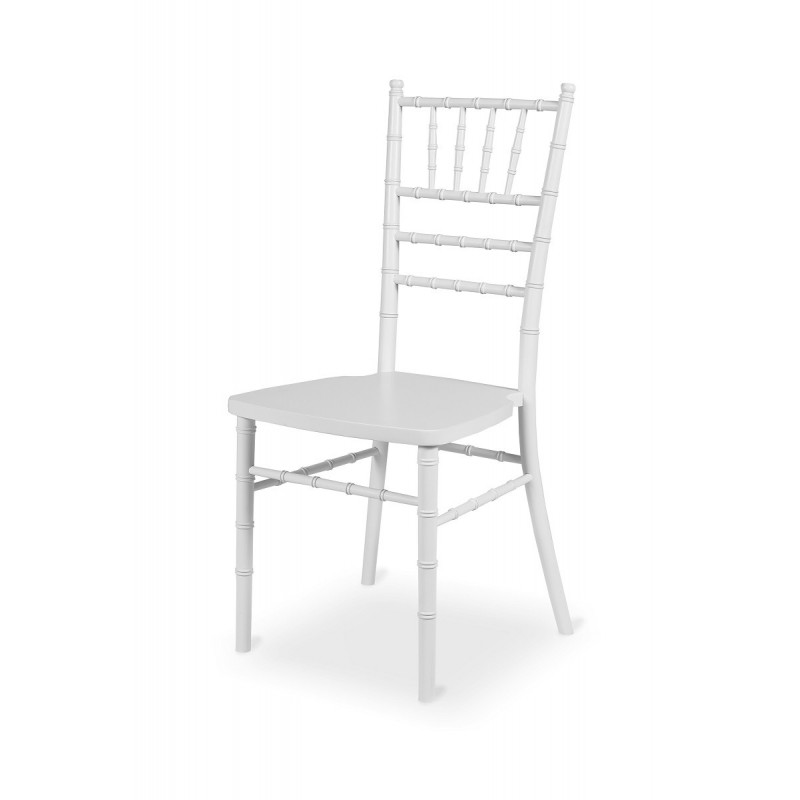 La chaise CHIAVARI TIFFANY WOOD blanc
