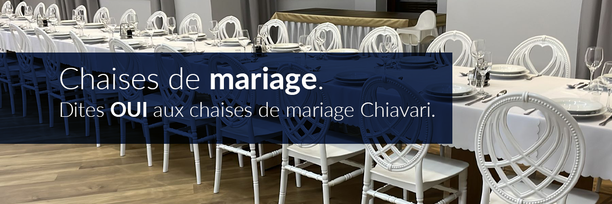 CHAISES DE MARIAGE CHIAVARI TIFFANY